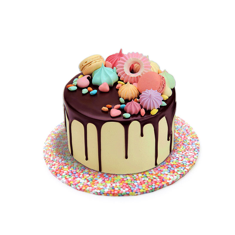 CAKE BOARD ROUND 12" SPRINKLES The Famous Arthur Daley's