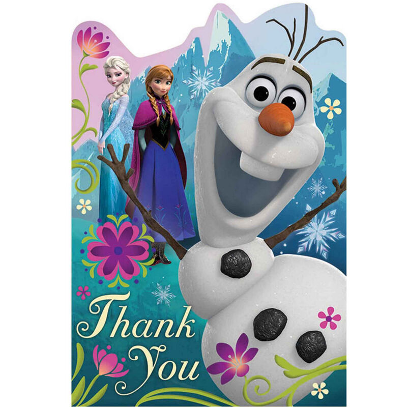 FROZEN THANK YOU CARDS The Famous Arthur Daley's