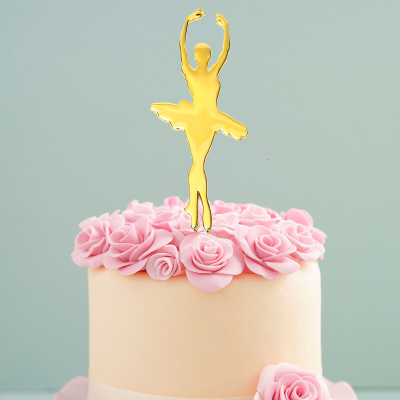 CAKE TOPPER - BALLERINA - GOLD PLATED | The Famous Arthur Daley's