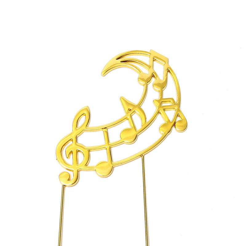 CAKE TOPPER MUSIC NOTES GOLD PLATED The Famous Arthur Daley's