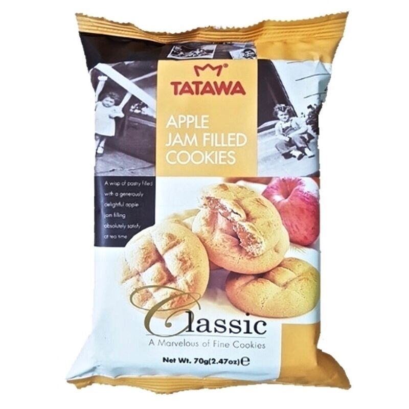 TATAWA CLASSIC APPLE JAM FILLED COOKIES 70G The Famous Arthur