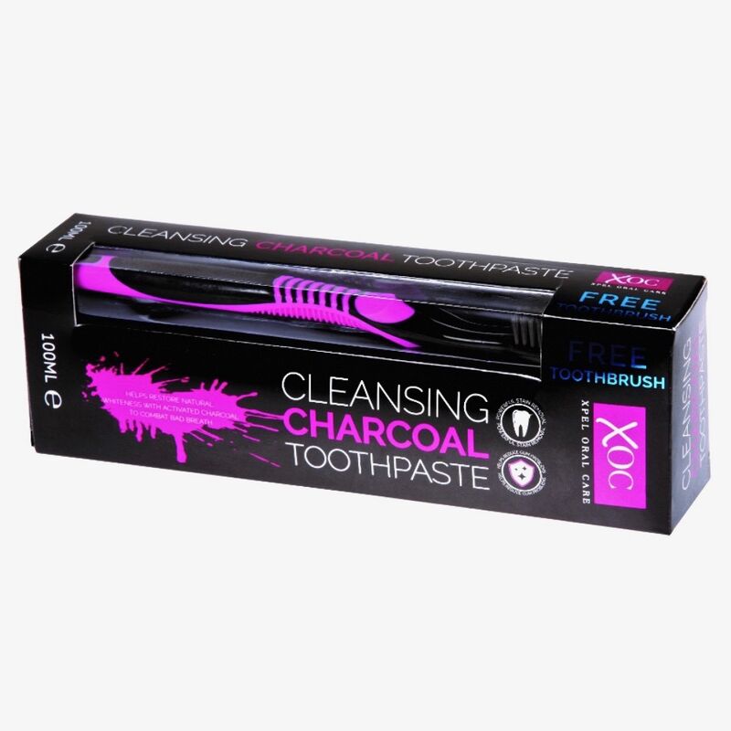 XOC CLEANSING CHARCOAL TOOTHPASTE 100ML The Famous Arthur Daley's